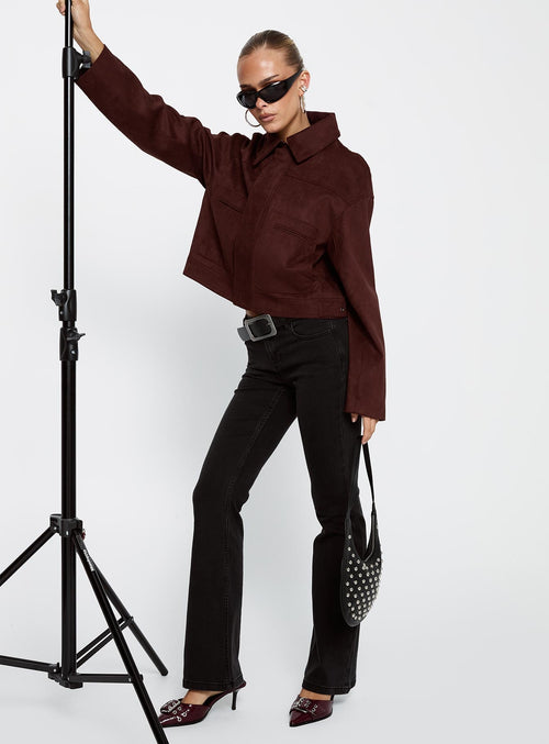 Bethany Low Rise Bootleg Jeans Washed Black
