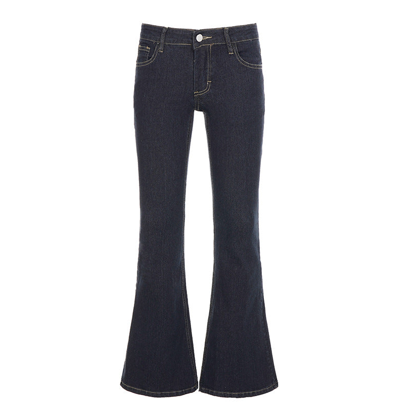 Low rise pocket zip-up jeans  | Festival Outfits Women