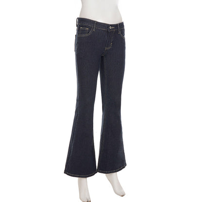 Low rise pocket zip-up jeans  | Festival Outfits Women