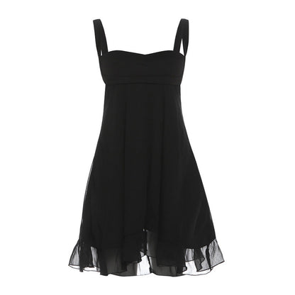 Zip-up v neck button backless cami mini dress  | Festival Outfits Women