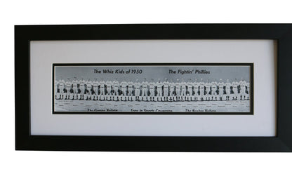1950 Philadelphia Phillies Framed Panoramic Team Print - Graded And Framed