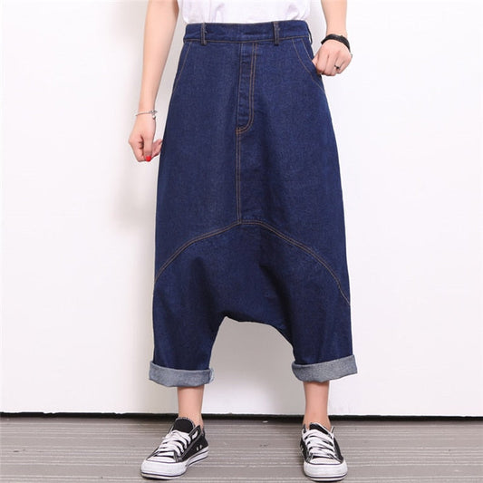 Denim Oversized Trousers