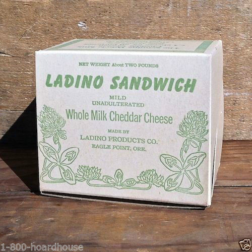 LADINO SANDWICH Cheddar Cheese Box 1910