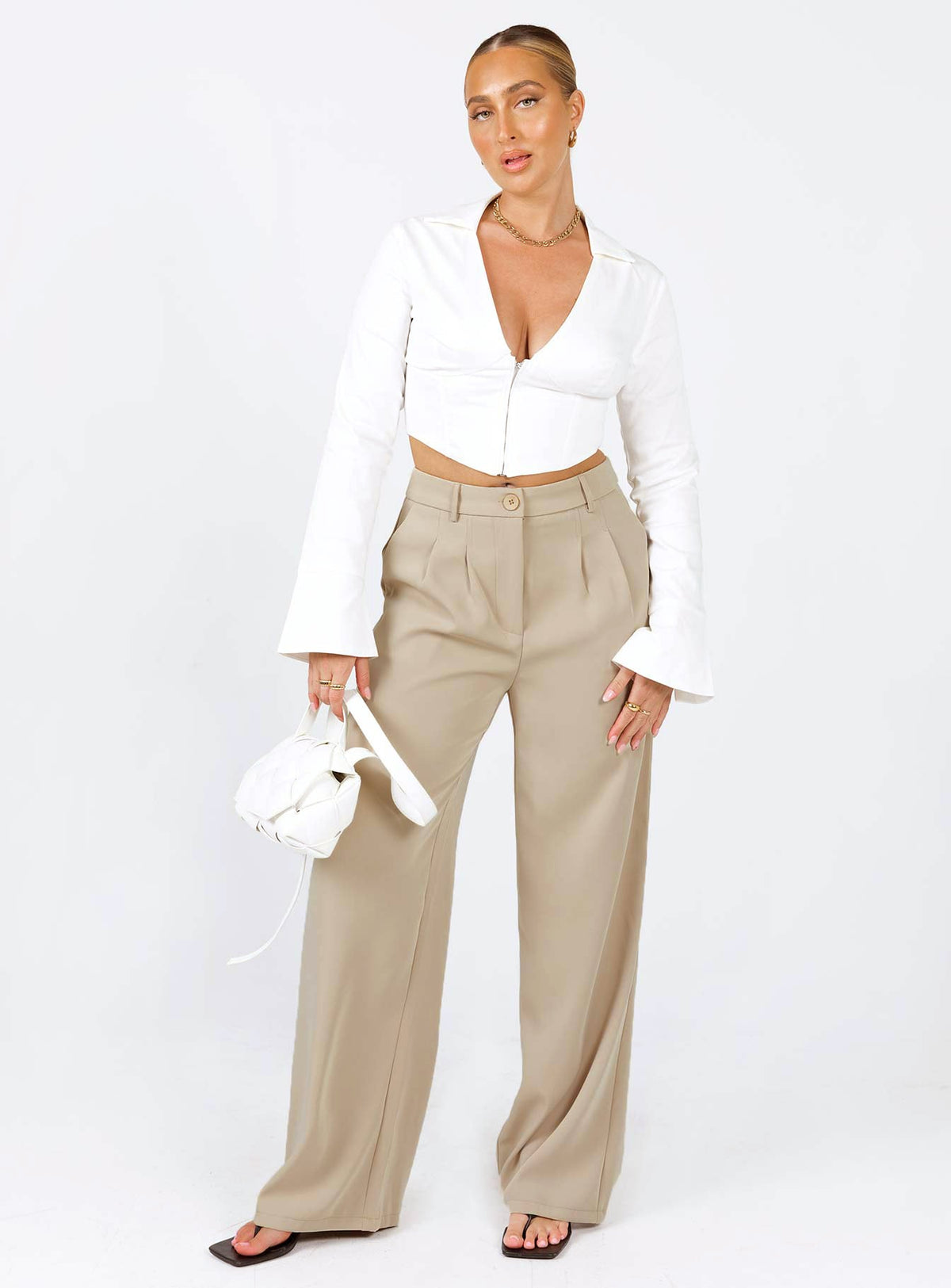 Archer Pants Taupe Tall