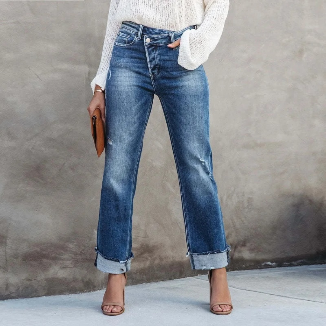 Alessia - Women's Jeans - Leisure Trousers - Modern Style - For Formal Occasions