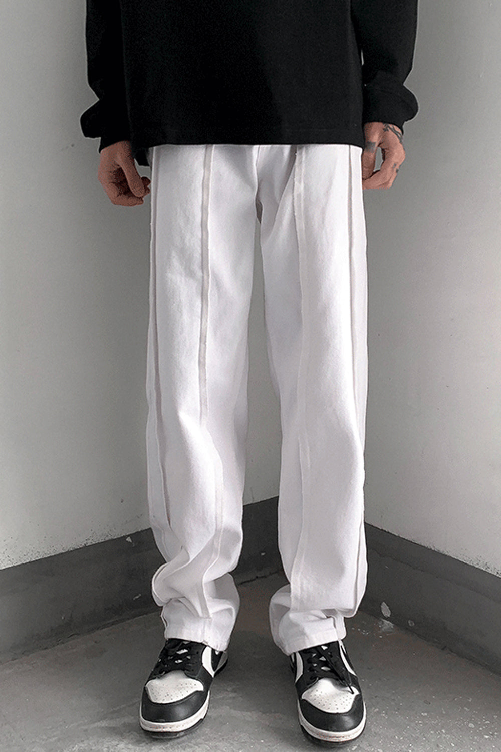 Loose Hip Hop Striped Men Jeans Pants