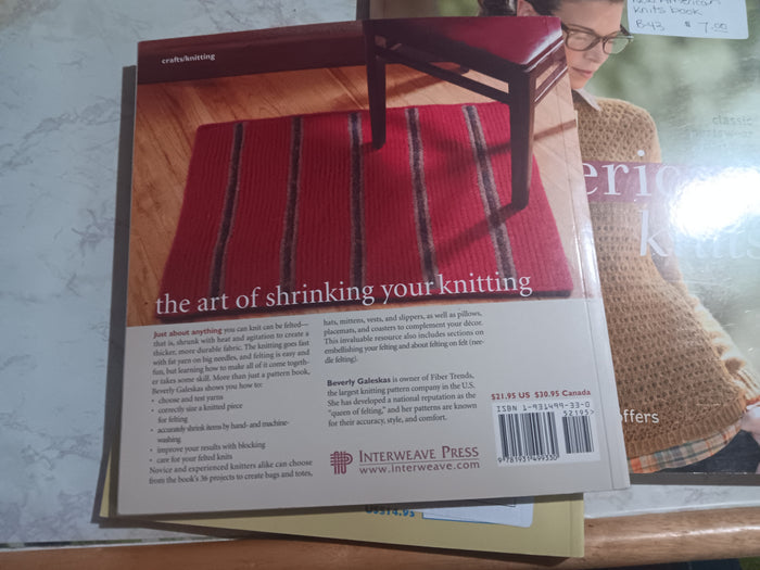 3 Book Lot New American Knits + Felted Quilts + Knitted Cushions Bundle