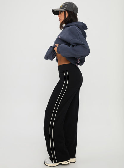 Ascenda Straight Leg Track Pant Black