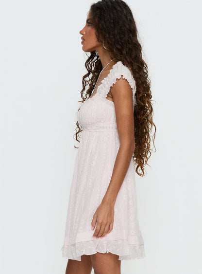 Carlita Mini Dress Light Pink