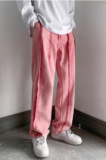 Loose Hip Hop Striped Men Jeans Pants