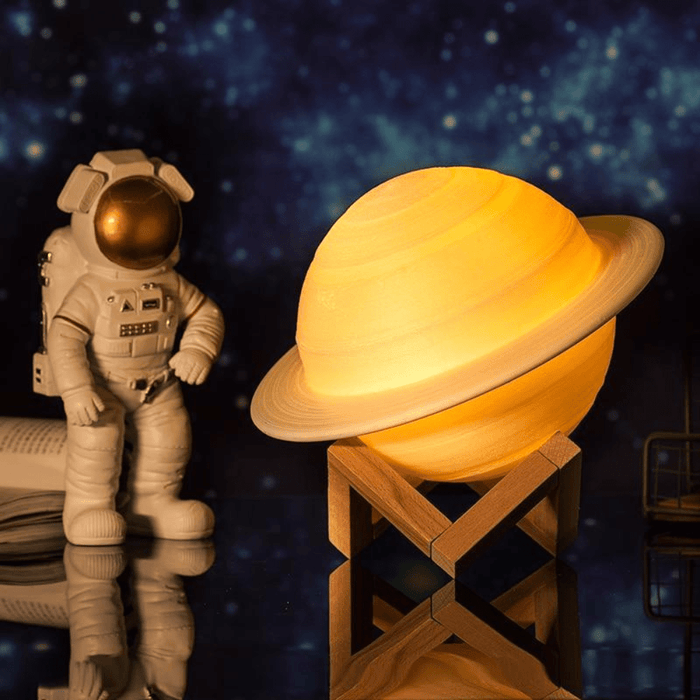 Gadget Gerbil 3D Printed Saturn Lamp