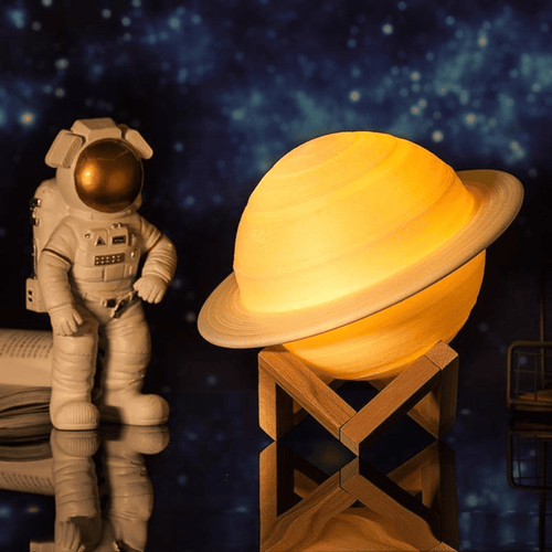 Gadget Gerbil 3D Printed Saturn Lamp