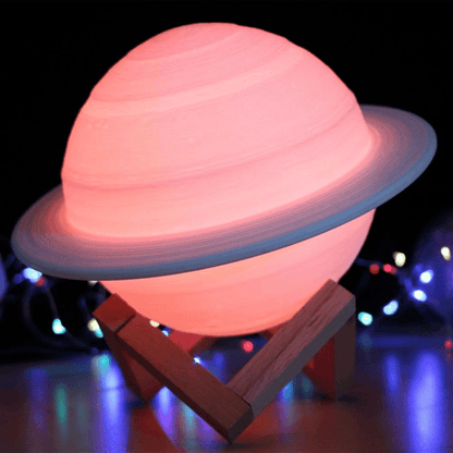Gadget Gerbil 3D Printed Saturn Lamp
