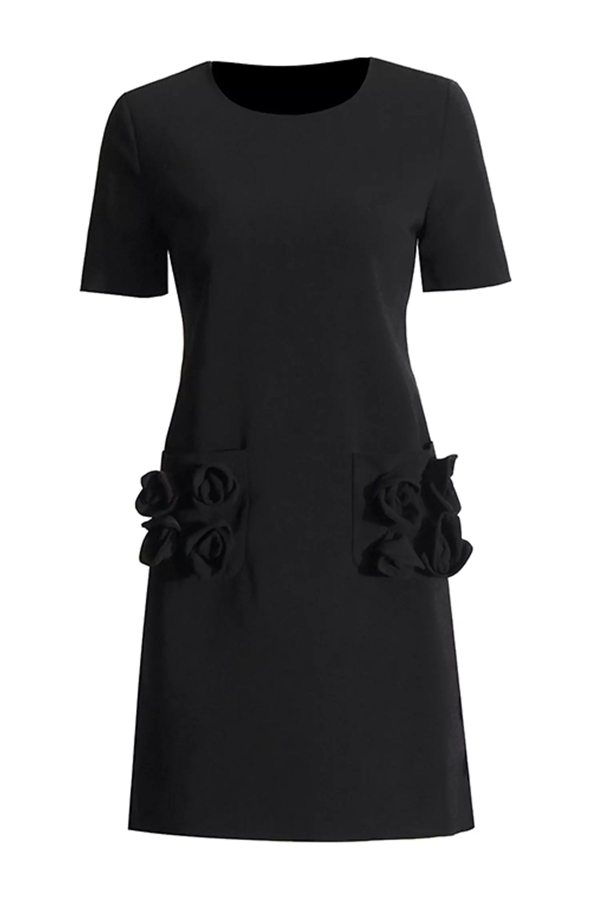 Zendaya Black Rose Mini Dress
