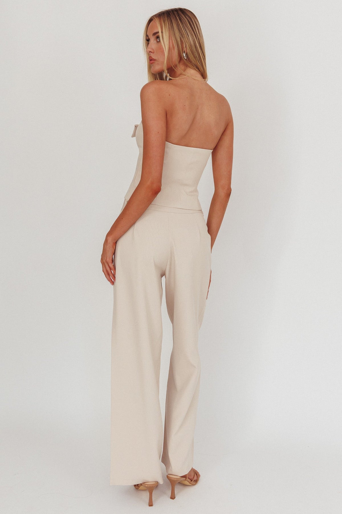 Ishani Hardware Decoration Pants Beige