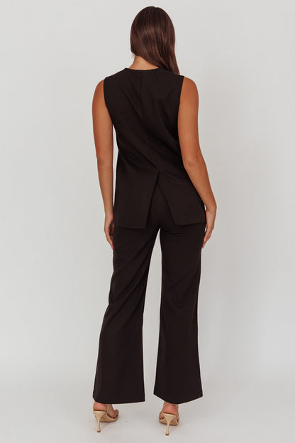 Fair Play High Waist Pants Black