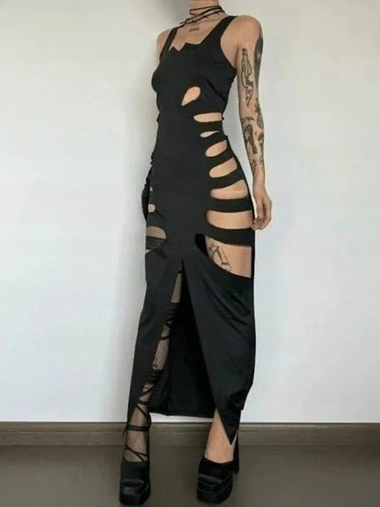 Y2K E-girl Grunge Slim Mini Dress