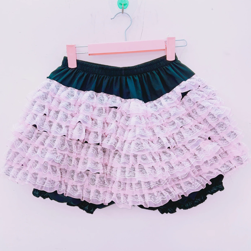 Bowknot v neck ruffle skull applique cami mini dress | Pastel Goth  | Festival Outfits Women