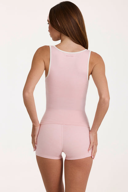 Soft Active Tank Top in Blush Marl