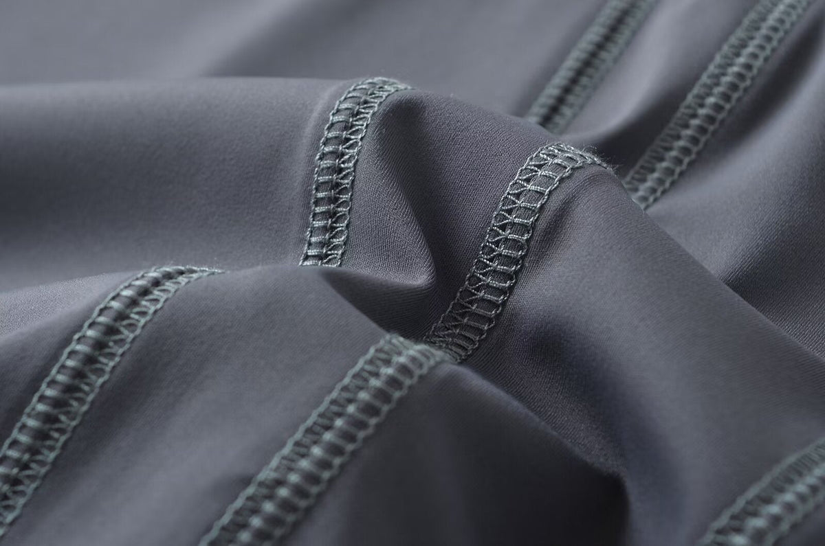 Dark Gray – Slim Fit Waist-Cinching Mini Dress