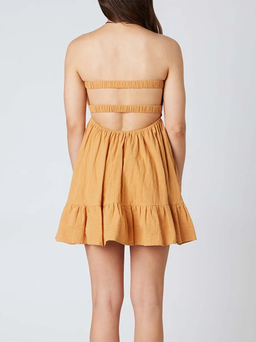 Twisted Cut-Out Mini Dress