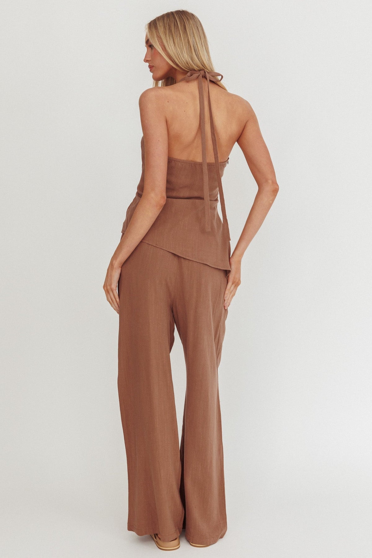 Eniola Drawstring Pants Chocolate
