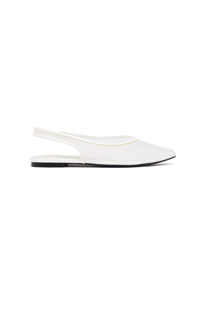 THERAPY Lazer White Patent Ballet Flat