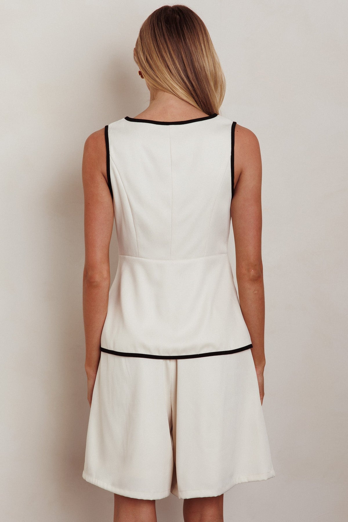 Janna Wide Leg Shorts Oat