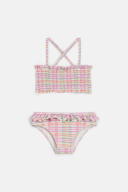 Akane Bikini Set in Pink Island Checks