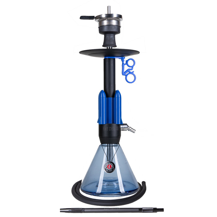 Amy Little Rocket Hookah - Black-Blue Base