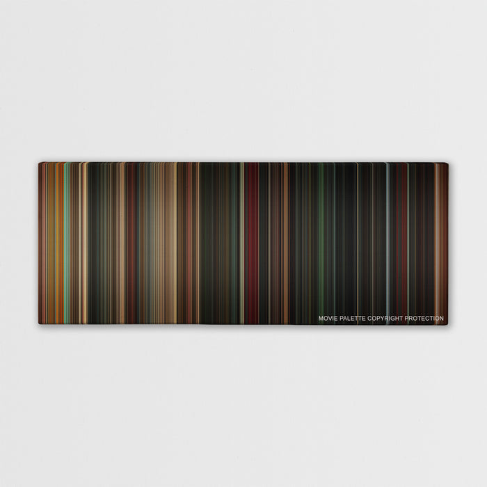 Angels & Demons color palette canvas print: thousands of thin vertical stripes of color