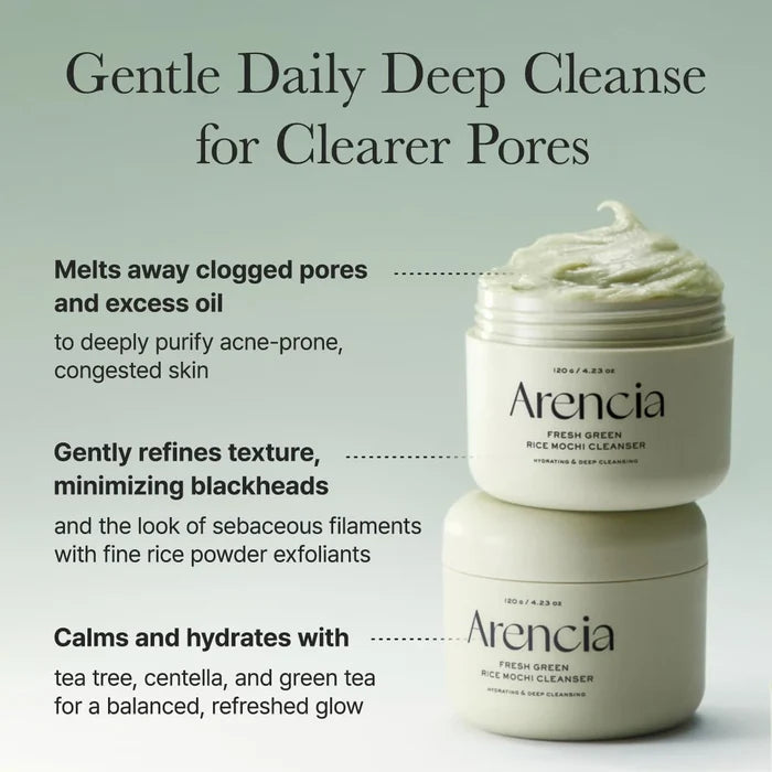 Arencia Fresh Green Rice Mochi Cleanser - 120g