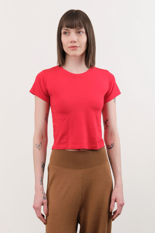 Atelier Delphine Apparel Womens Tees Baby Tee in Red