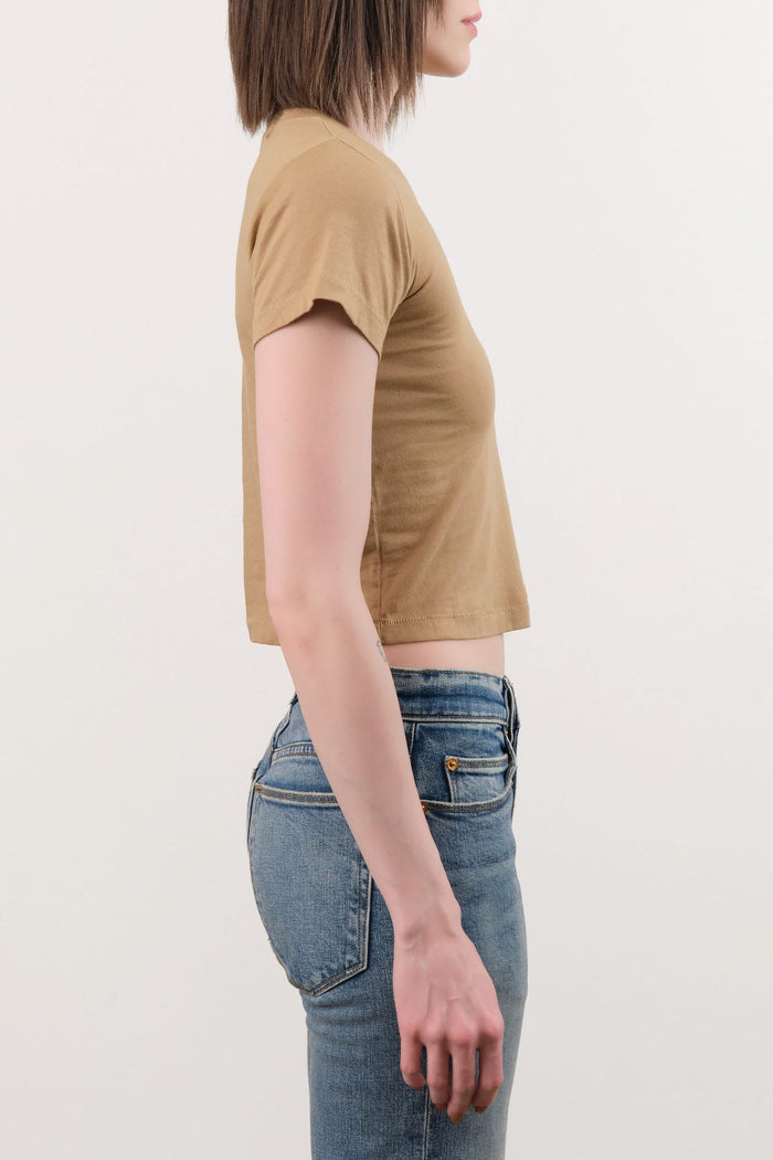 Atelier Delphine Apparel Womens Tees Baby Tee in Tobacco
