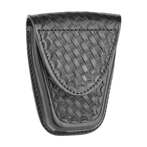 Basketweave Leather Standard Closed Single Cuff Case | DTY-8821