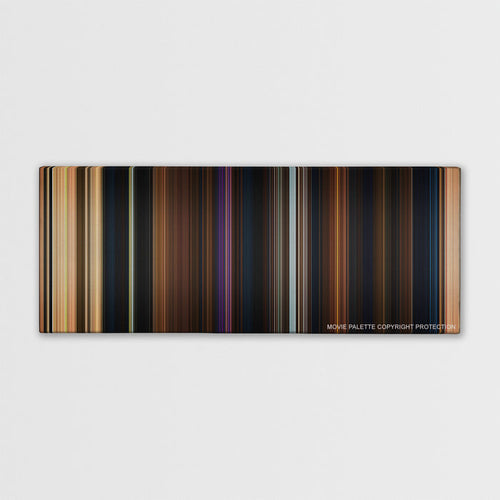 Beauty and the Beast color palette canvas print: thousands of thin vertical stripes of color