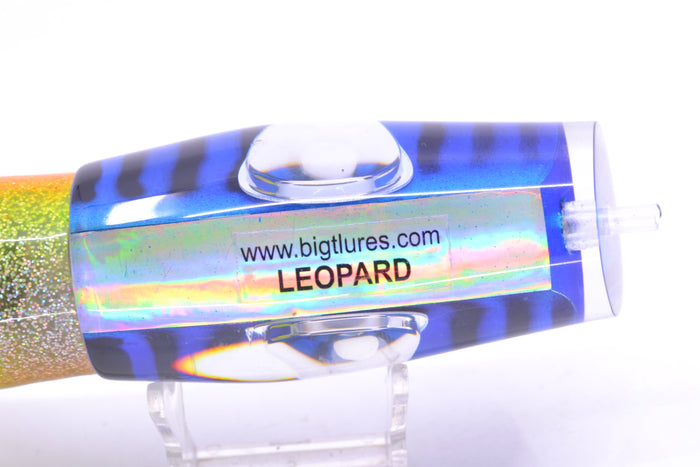 Big T Lures Blue Mackerel Leopard 12" 10.7oz Skirted Blue-Orange-Silver