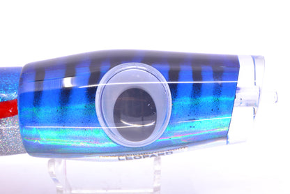 Big T Lures Blue Mackerel Leopard 12" 10.7oz Skirted Blue-Red-Silver