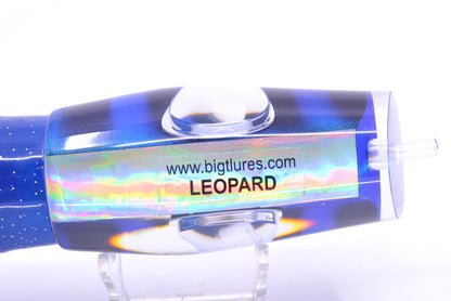 Big T Lures Blue-Silver Pearl Black Bars Leopard 12" 10.7oz Skirted Blue