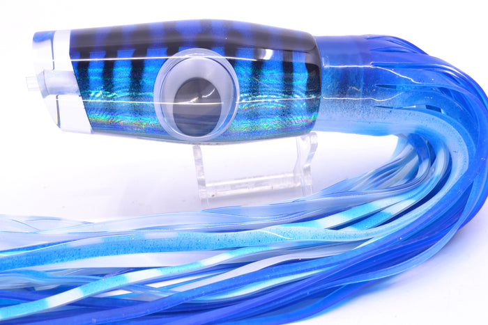 Big T Lures Blue-Silver Rainbow Mackerel Leopard 12" 10.7oz Skirted Blue-White