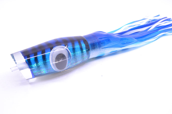 Big T Lures Blue-Silver Rainbow Mackerel Leopard 12" 10.7oz Skirted Blue-White