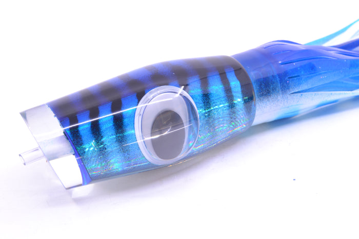 Big T Lures Blue-Silver Rainbow Mackerel Leopard 12" 10.7oz Skirted Blue-White