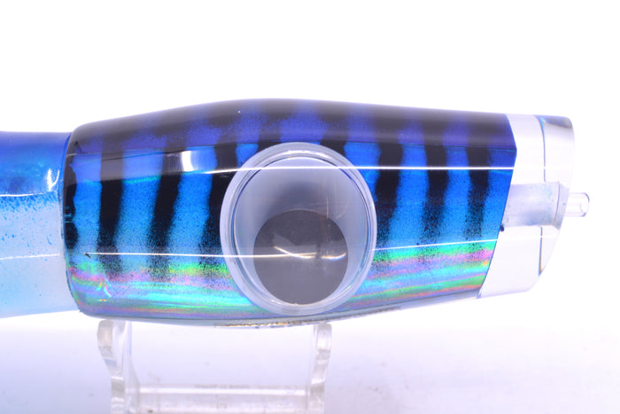 Big T Lures Blue-Silver Rainbow Mackerel Leopard 12" 10.7oz Skirted Blue-White