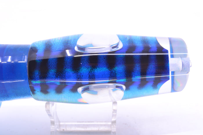 Big T Lures Blue-Silver Rainbow Mackerel Leopard 12" 10.7oz Skirted Blue-White