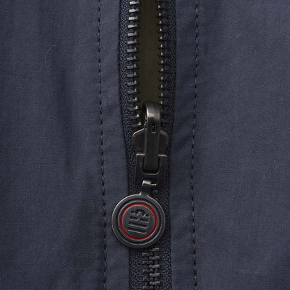Bomber Réversible en Coton Bleu et Ver Kaki Homme SERGE BLANCO