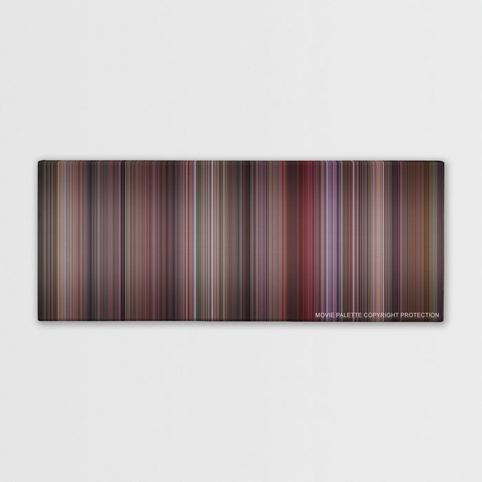 Breakfast at Tiffany's color palette canvas print: thousands of thin vertical stripes of color