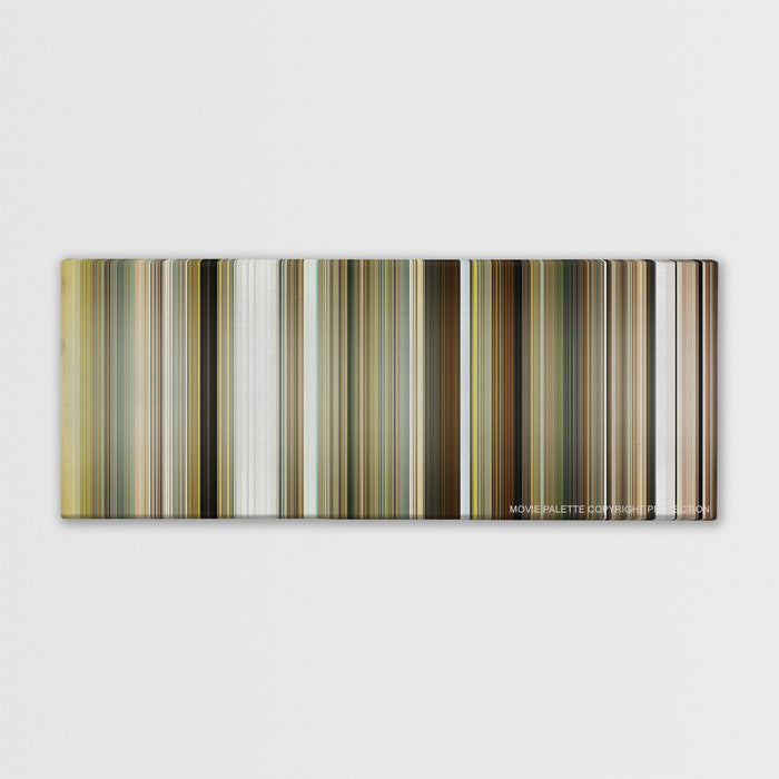 Bruce Almighty color palette canvas print: thousands of thin vertical stripes of color