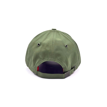 Casquette en coton vert kaki