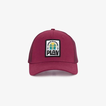 Casquette trucker PLAY bordeaux