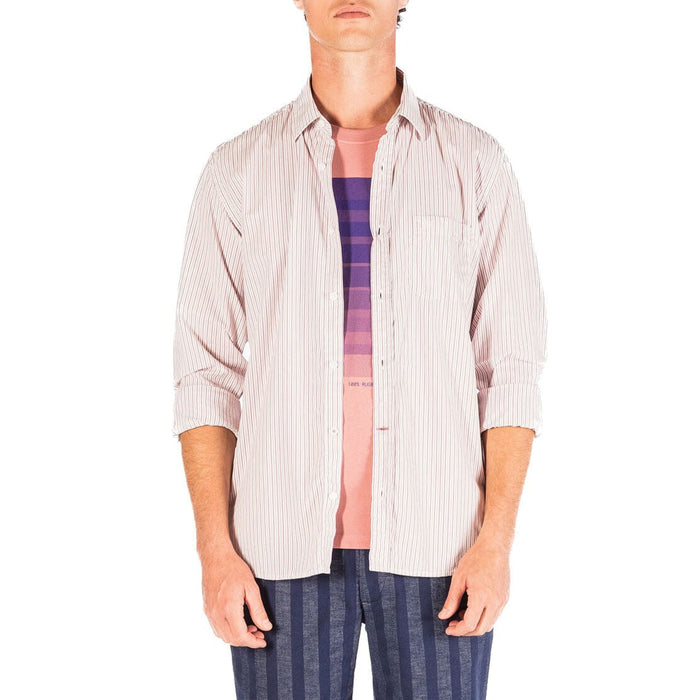 Chemise regular rose avec imprimé fantaisie